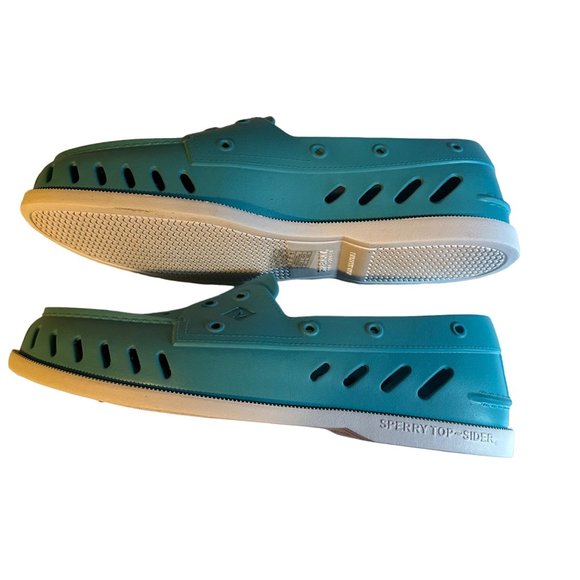 Sperry Top sider blue vented portholes rubber size 12 loafers - Picture 5 of 6